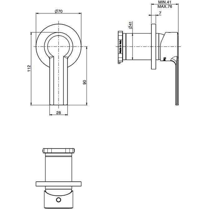 Смеситель для душа скрытого монтажа Fima Carlo Frattini Mast F3133N1CR (хром)