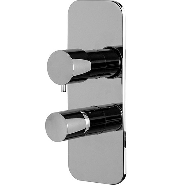 Смеситель для душа скрытого монтажа Fima Carlo Frattini Nomos Go F4169X6CR (хром), с переключателем на 2/3 источника