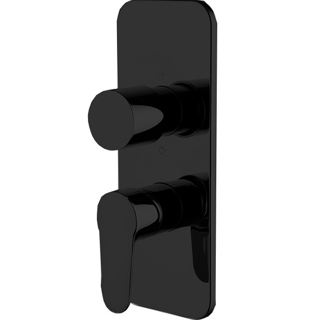 Смеситель для душа скрытого монтажа Fima Carlo Frattini Serie 22 F3839X6NS (черный матовый)