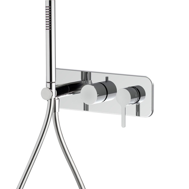 Смеситель для душа скрытого монтажа Fima Carlo Frattini Snap F3129WX2CR (хром)