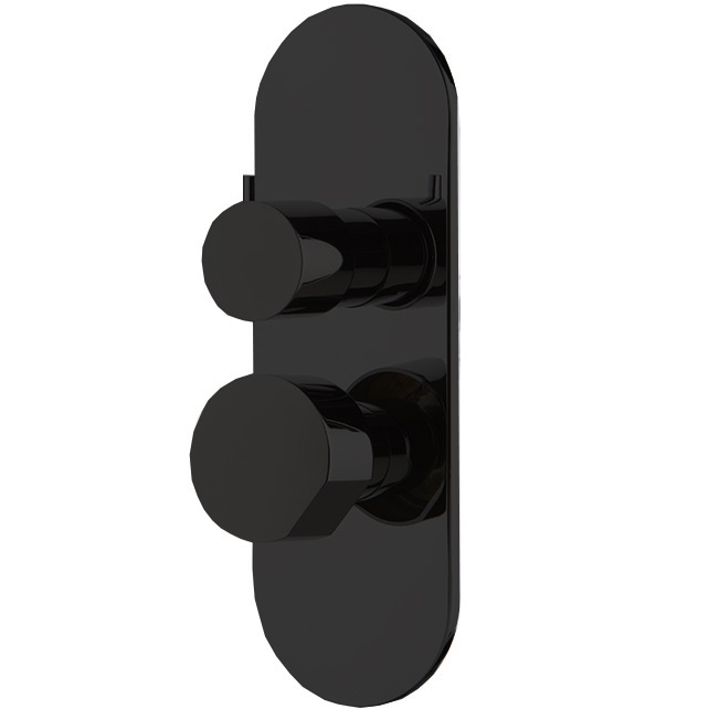 Смеситель для душа скрытого монтажа Fima Carlo Frattini So F3189X6NS (черный матовый)