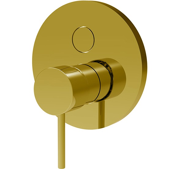 Смеситель для душа скрытого монтажа Fima Carlo Frattini Spillo Up F3039E2OR (золотой), на 2 источника 