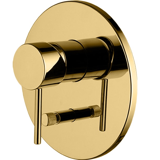 Смеситель для душа скрытого монтажа Fima Carlo Frattini Spillo Up F3039X2OR (золотой)