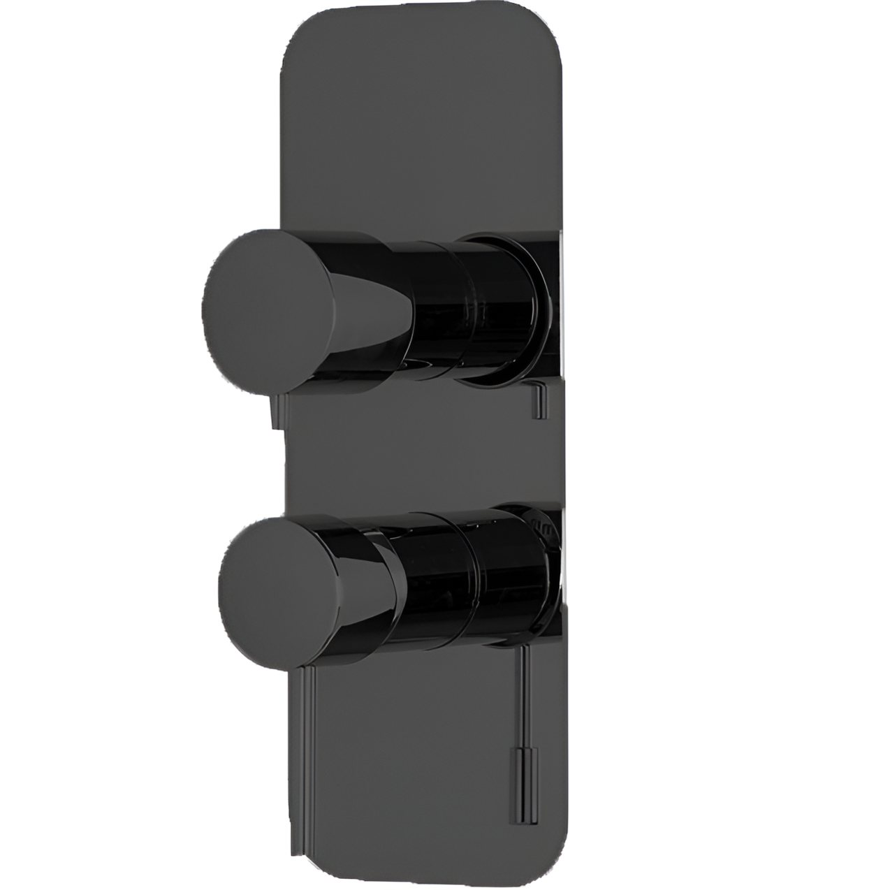 Смеситель для душа скрытого монтажа Fima Carlo Frattini Spillo Up F3039X6NS (черный матовый), на 2/3 источника