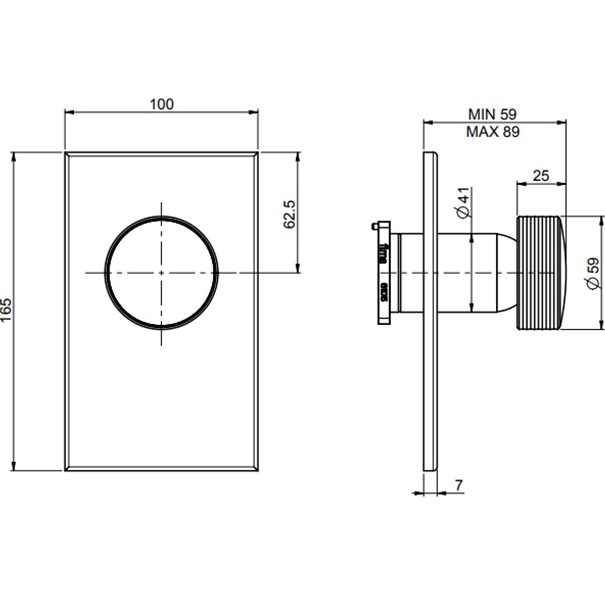 Смеситель для душа скрытого монтажа Fima Carlo Frattini Texture Collection F5609E1HCR (хром)
