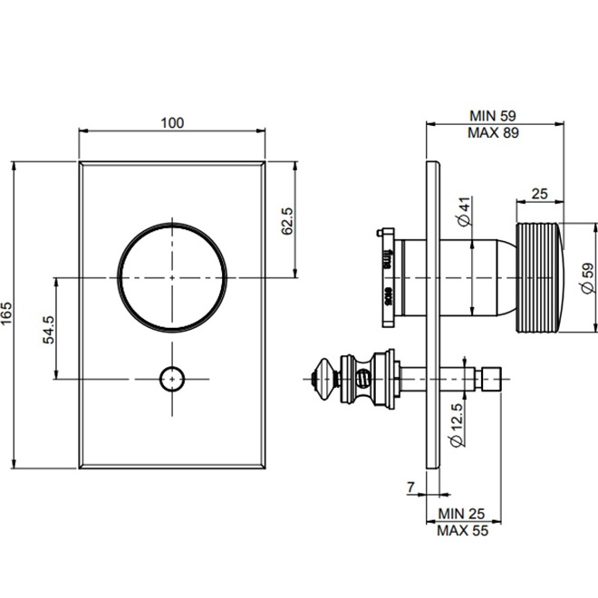 Смеситель для душа скрытого монтажа Fima Carlo Frattini Texture Collection F5609E2HNS (черный матовый)