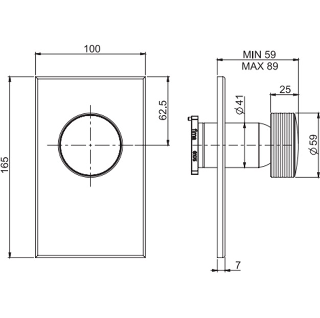 Смеситель для душа скрытого монтажа Fima Carlo Frattini Texture Collection F5609X1HCR (хром)