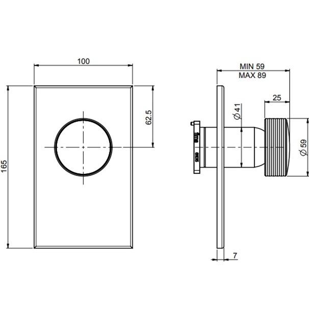 Смеситель для душа скрытого монтажа Fima Carlo Frattini Texture Collection F5609X1HNS (черный матовый)