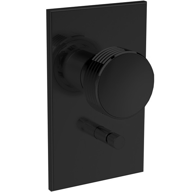 Смеситель для душа скрытого монтажа Fima Carlo Frattini Texture Collection F5609X2HNS (черный матовый)