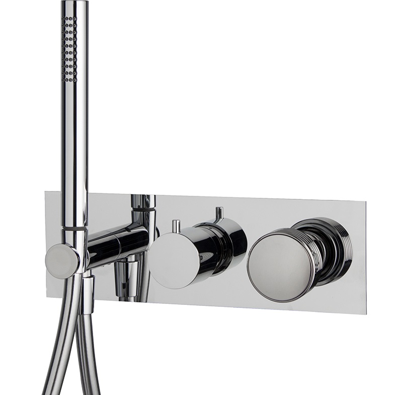 Смеситель для душа скрытого монтажа Fima Carlo Frattini Texture Collection F5619WX2HCR (хром)