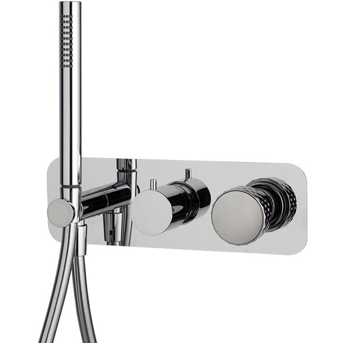 Смеситель для душа скрытого монтажа Fima Carlo Frattini Texture Collection F5619WX2XCR (хром)