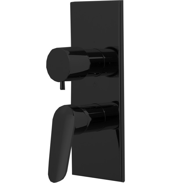 Смеситель для душа скрытого монтажа на 2/3 источника Fima Carlo Frattini Spot F3009X6NS (черный матовый)