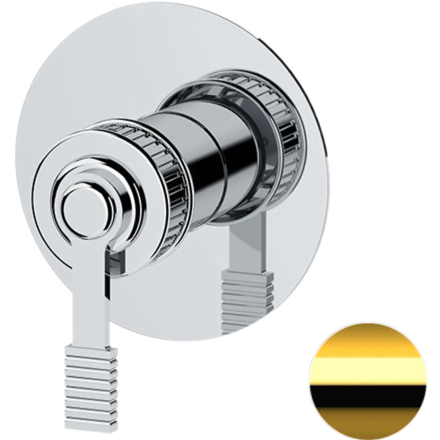 Смеситель для душа скрытого монтажа Remer Atelier AL30LDO (золотой)