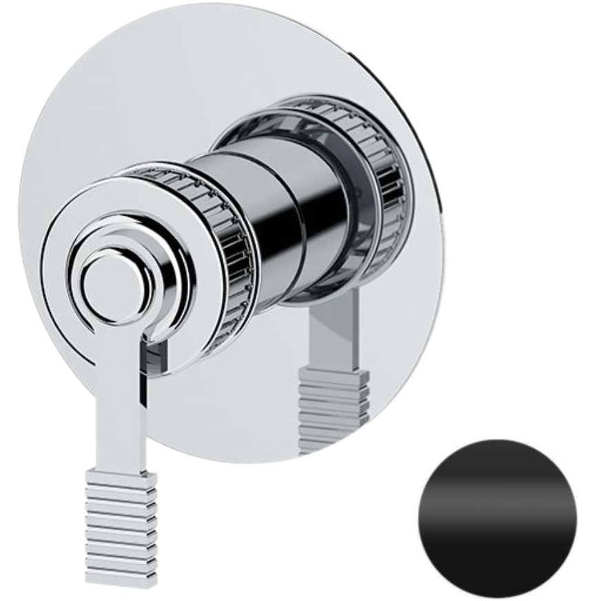 Смеситель для душа скрытого монтажа Remer Atelier AL30LNO (черный матовый)