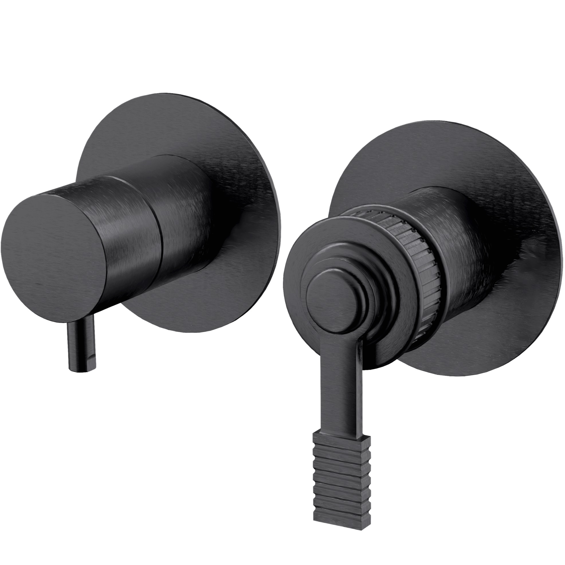 Смеситель для душа скрытого монтажа Remer Atelier AL92ZPCFP (черный брашированный хром)