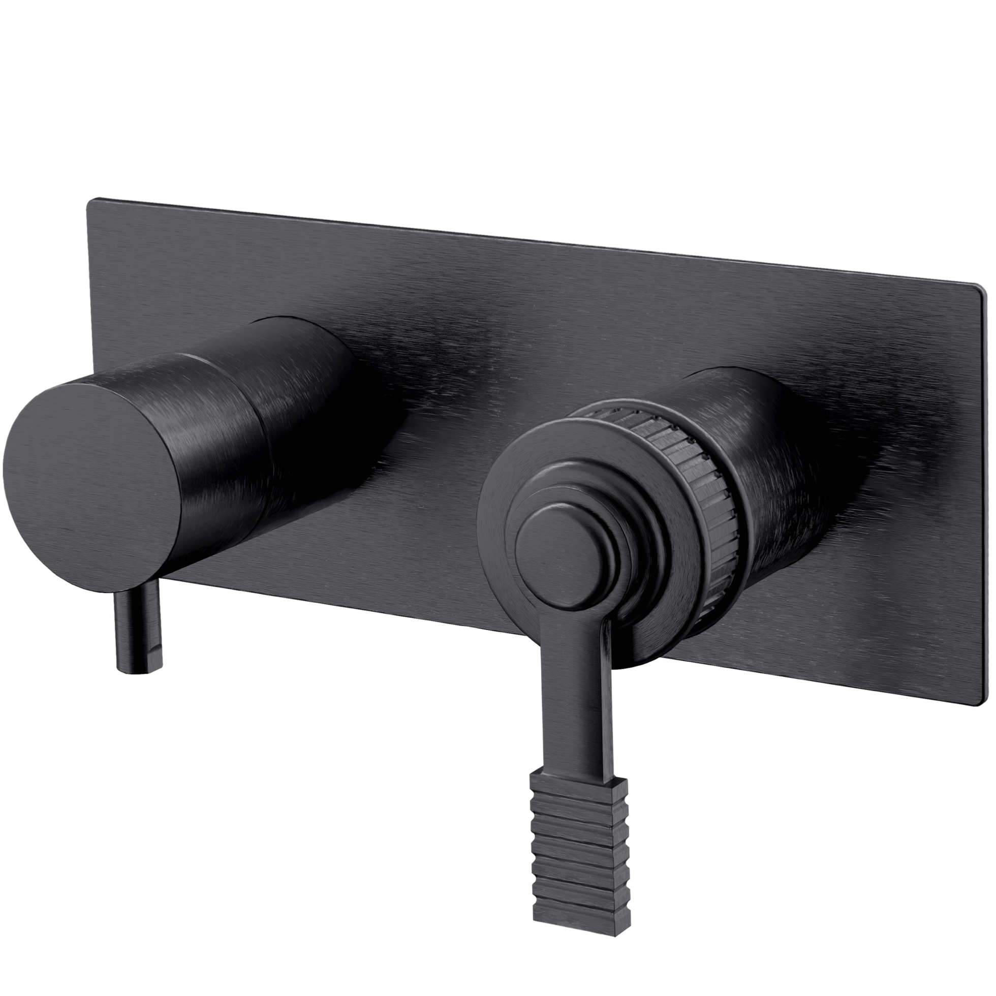 Смеситель для душа скрытого монтажа Remer Atelier AL93ZCFP (черный брашированный хром)