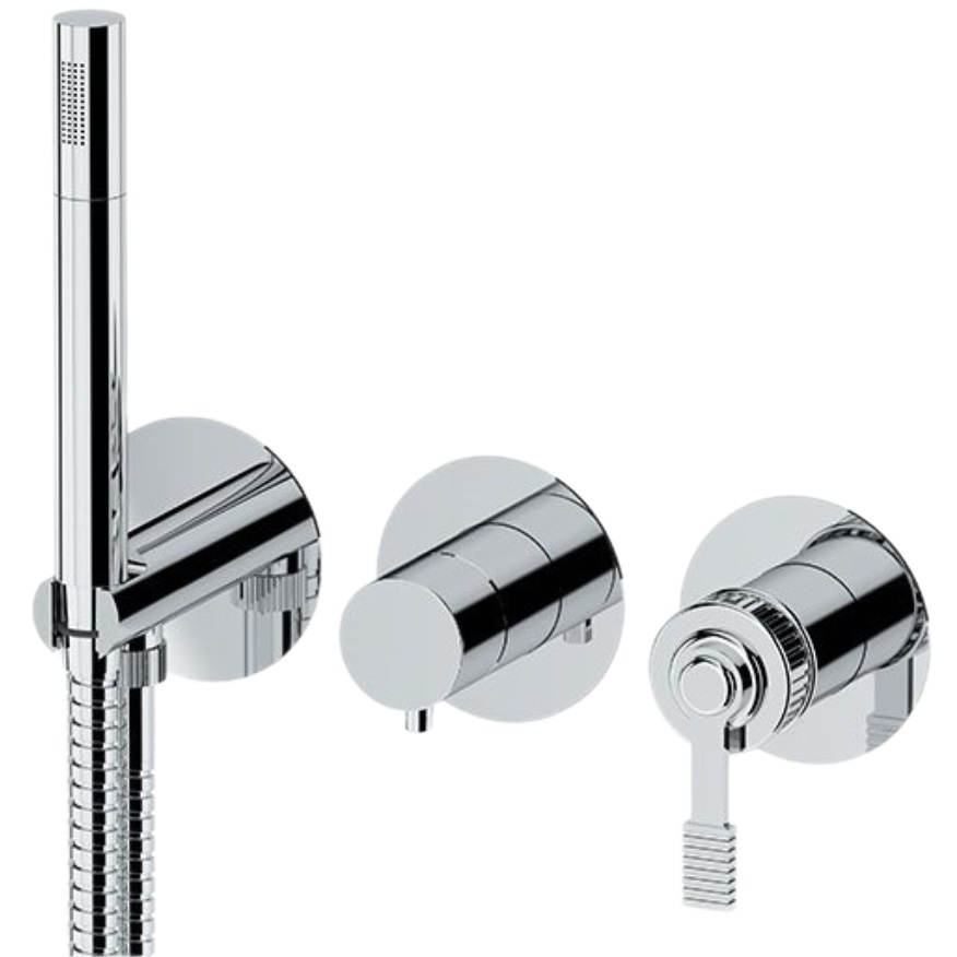 Смеситель для душа скрытого монтажа Remer Atelier AL97D2P (хром)