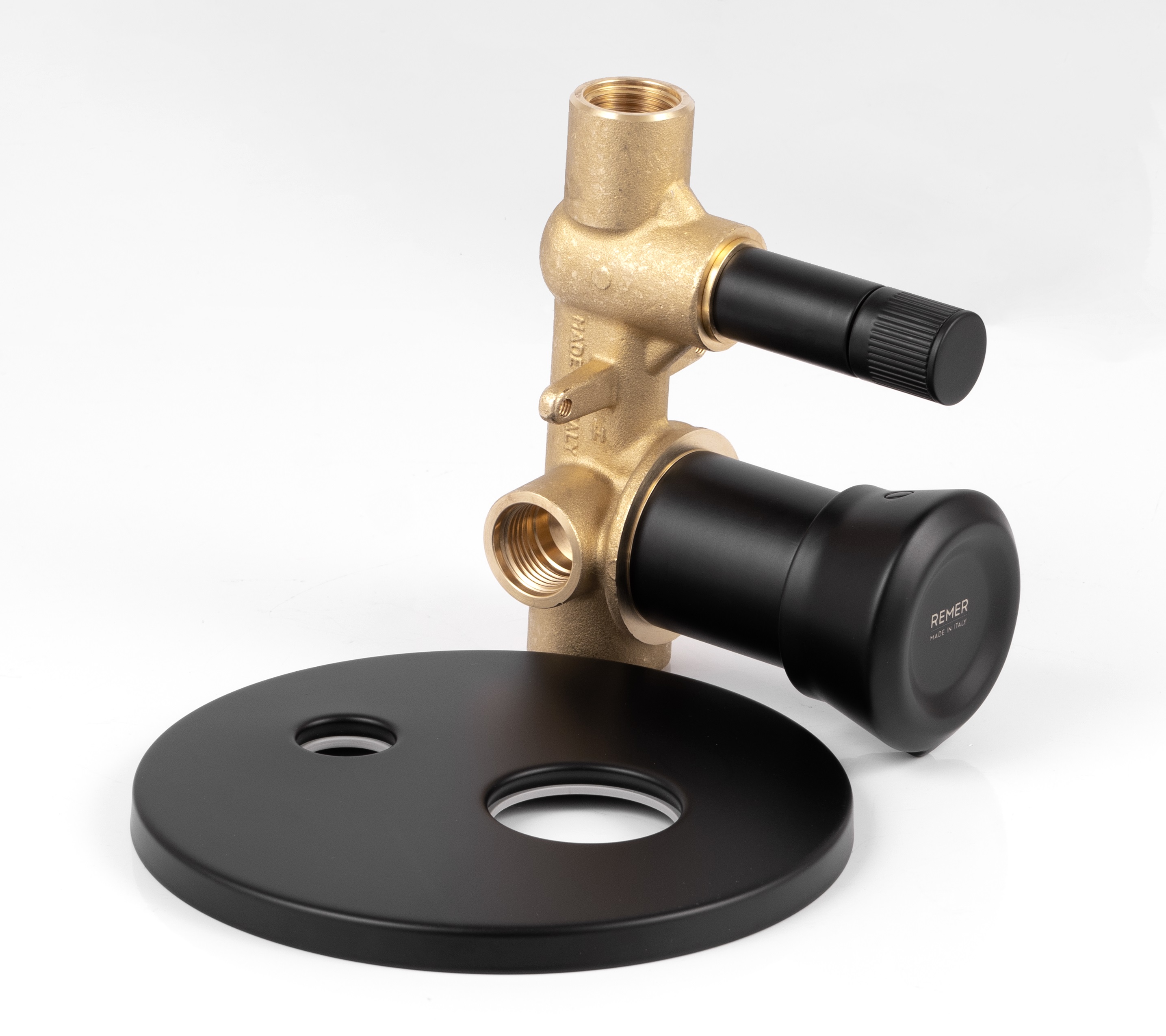 Смеситель для душа скрытого монтажа Remer Element ET09HNO (черный матовый)