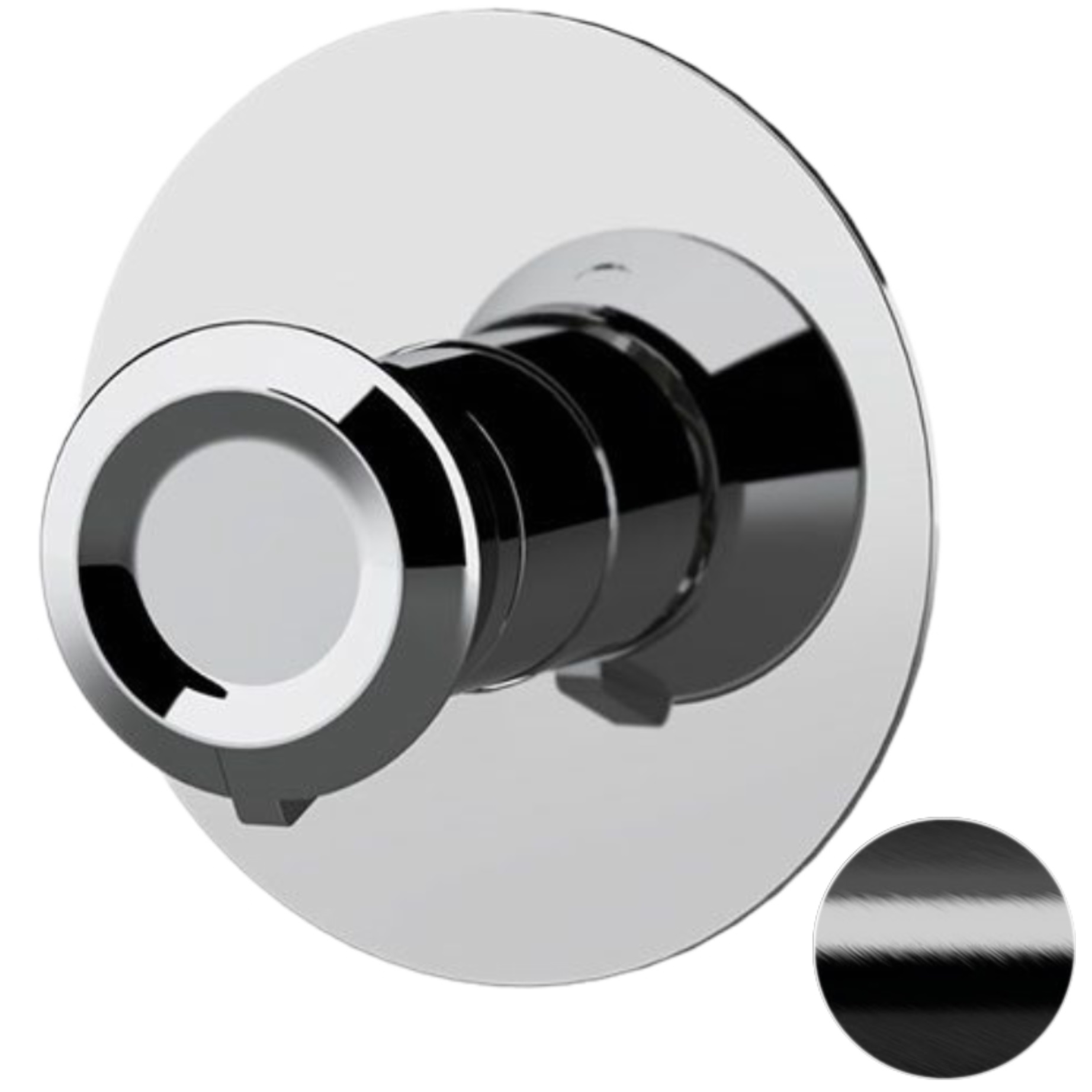 Смеситель для душа скрытого монтажа Remer Element ET30LCFP (черный брашированный хром) копия