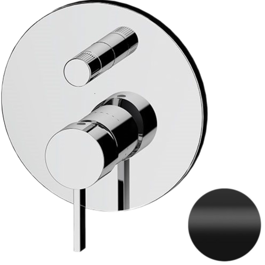 Смеситель для душа скрытого монтажа Remer Metrica MC09HNO (черный матовый)