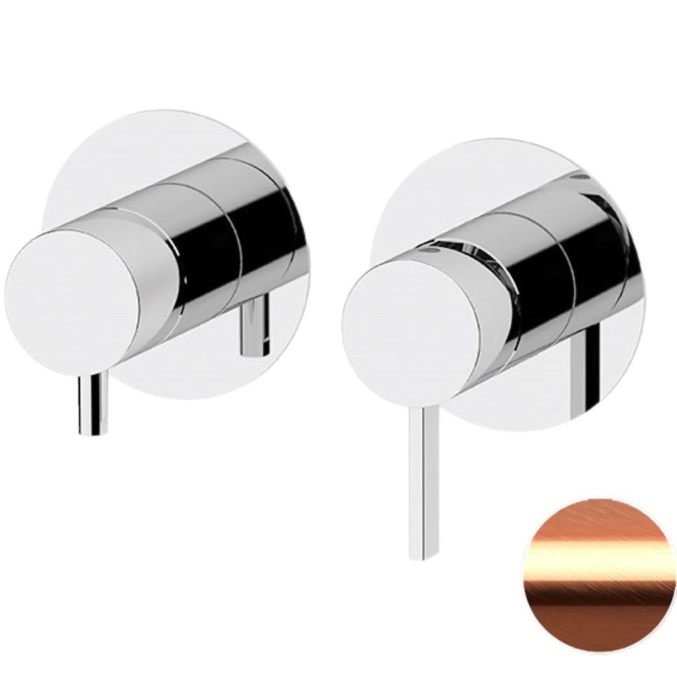 Смеситель для душа скрытого монтажа Remer Metrica MC92ZPRP (медь брашированная)