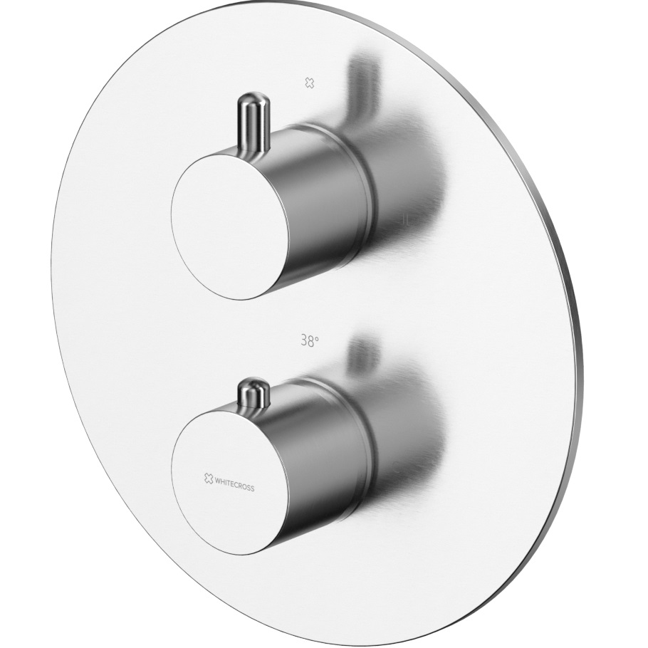 Смеситель для душа скрытого монтажа Whitecross Серия Y Y1236NIB (никель брашированный), с термостатом, 2 источника