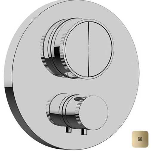 Смеситель для душа встраиваемый Almar Core E176632.GO (золотой), с термостатом
