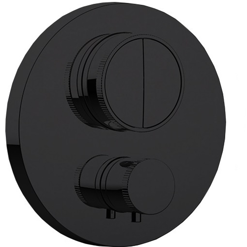 Смеситель для душа встраиваемый Almar Core E176632.MB (черный матовый), с термостатом