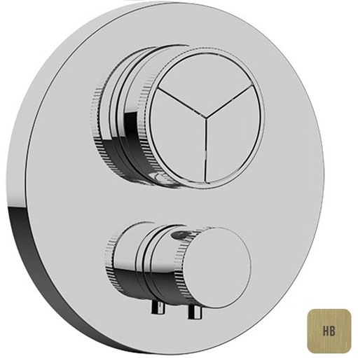 Смеситель для душа встраиваемый Almar Core E176633.HB (латунь брашированная), с термостатом