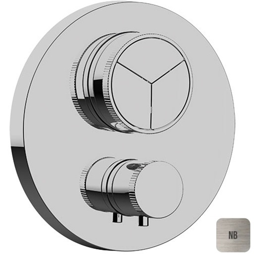 Смеситель для душа встраиваемый Almar Core E176633.NB (никель брашированный), с термостатом