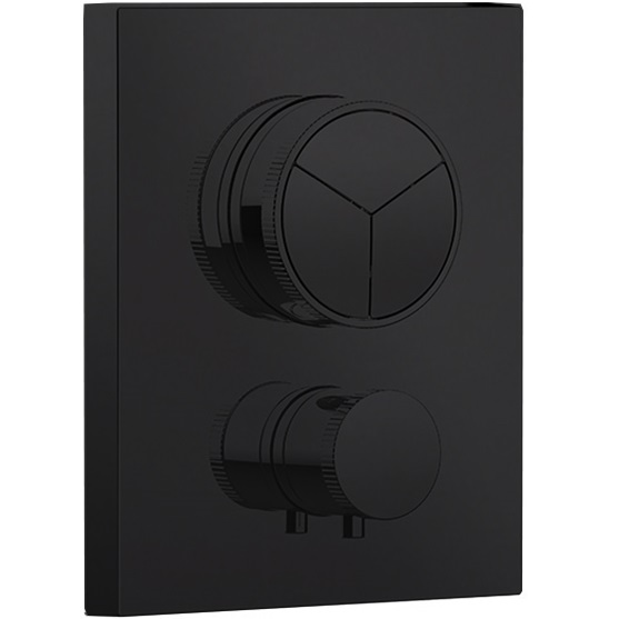 Смеситель для душа встраиваемый Almar Core E176683.DB (черный глянцевый), с термостатом