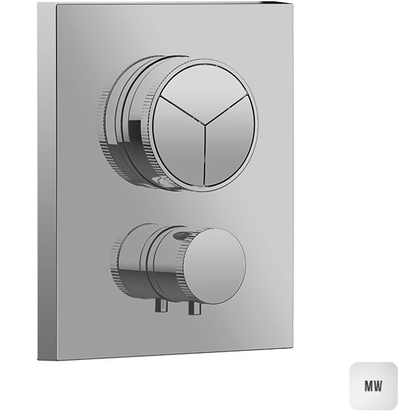 Смеситель для душа встраиваемый Almar Core E176683.MW (белый матовый), с термостатом