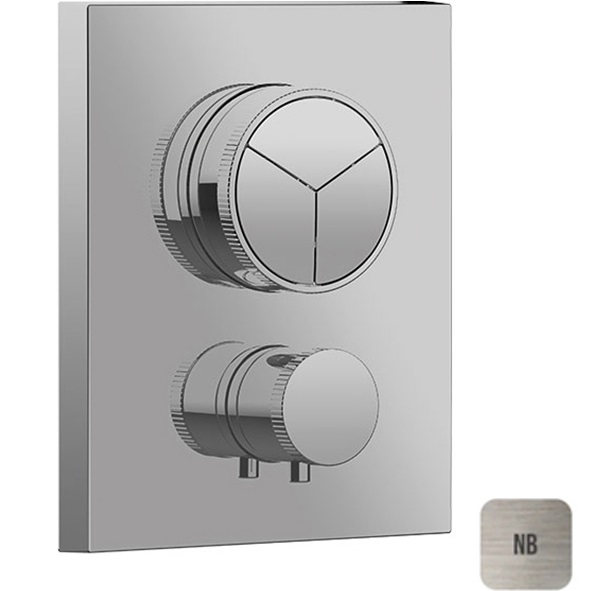 Смеситель для душа встраиваемый Almar Core E176683.NB (никель брашированный), с термостатом