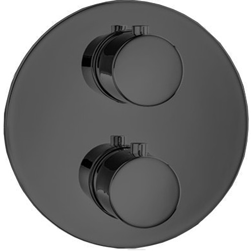 Смеситель для душа встраиваемый Almar Core E176833.MB (черный матовый), с термостатом