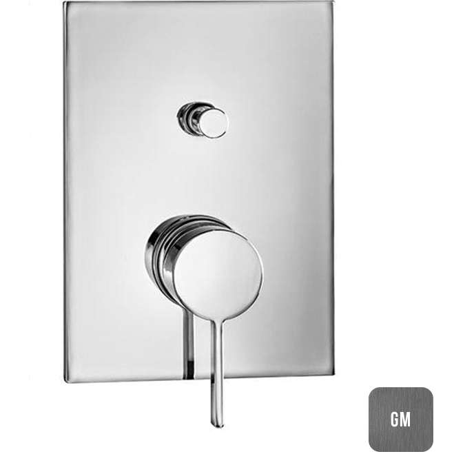 Смеситель для душа встраиваемый Almar Core E186542.GM (оружейный металл брашированный PVD)