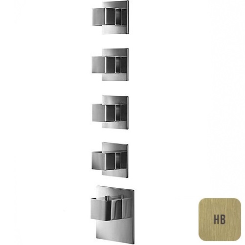 Смеситель для душа встраиваемый Almar E180024.HB (латунь брашированная), с термостатом