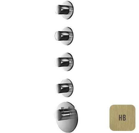 Смеситель для душа встраиваемый Almar E180034.HB (латунь брашированная), с термостатом