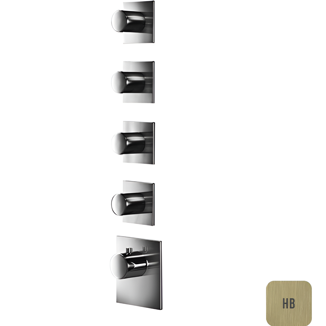 Смеситель для душа встраиваемый Almar E180084.HB (латунь брашированная), с термостатом