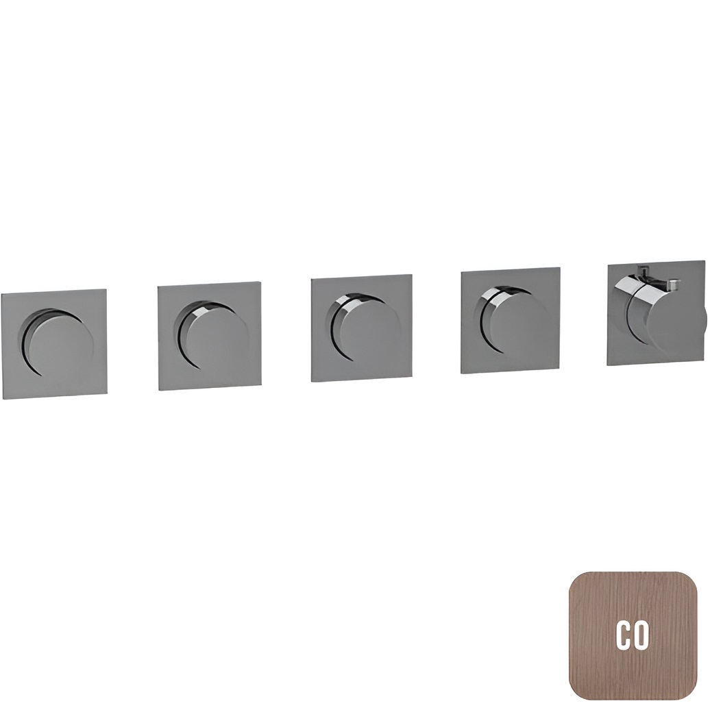 Смеситель для душа встраиваемый Almar E180490.CO (медь брашированная), с термостатом