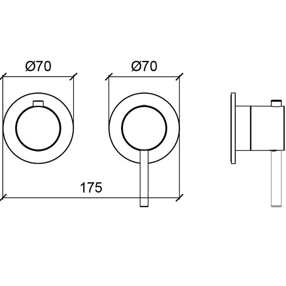 Смеситель для душа встраиваемый Almar Modular E180141.316 (нержавеющая сталь брашированная), с термостатом