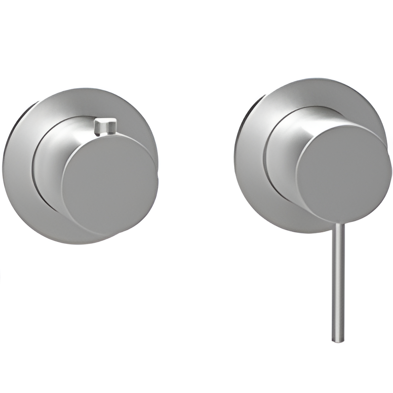 Смеситель для душа встраиваемый Almar Modular E180141.316 (нержавеющая сталь брашированная), с термостатом