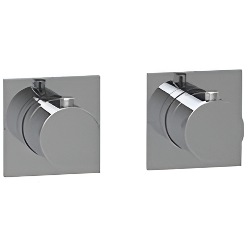 Смеситель для душа встраиваемый Almar Modular E180182.GM (оружейный металл брашированный PVD), с термостатом