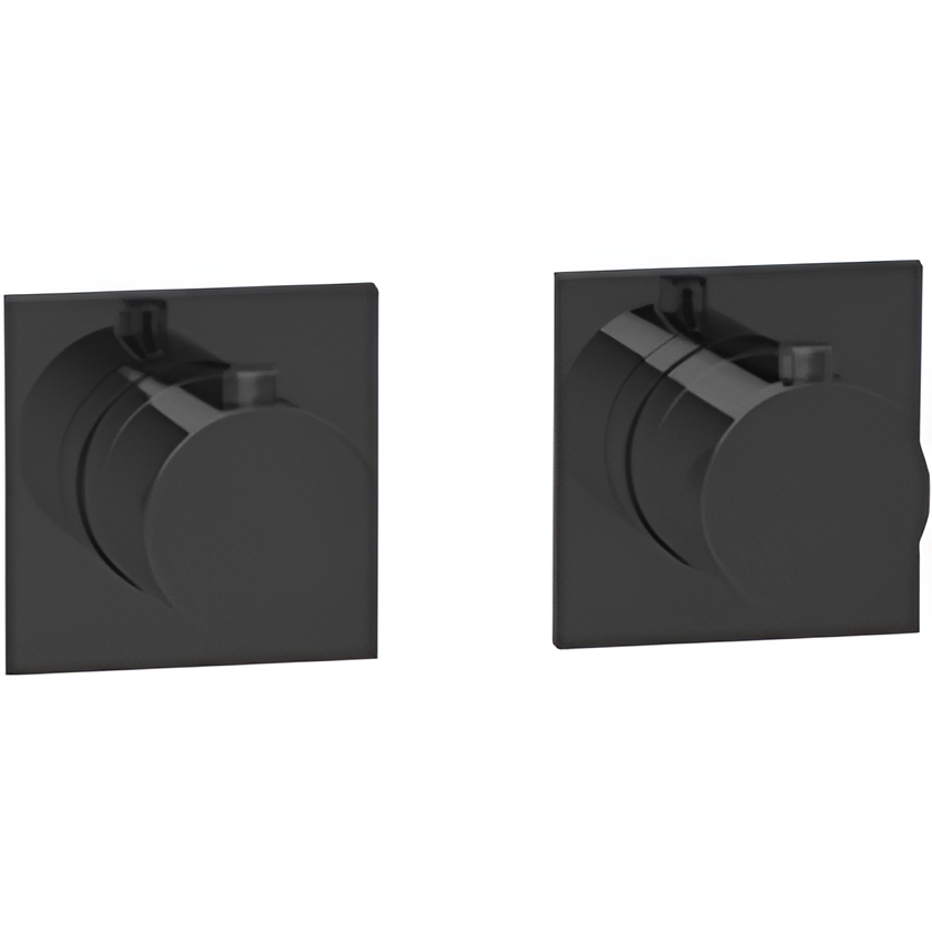 Смеситель для душа встраиваемый Almar Modular E180182.MB (черный матовый), с термостатом