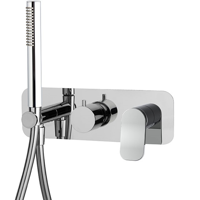 Смеситель для душа встраиваемый Fima Carlo Frattini Flo F3819WX2CR (хром)