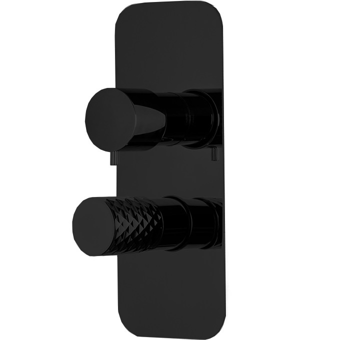 Смеситель для душа встраиваемый Fima Carlo Frattini Spillo Tech F3039TX6XNS (черный матовый)