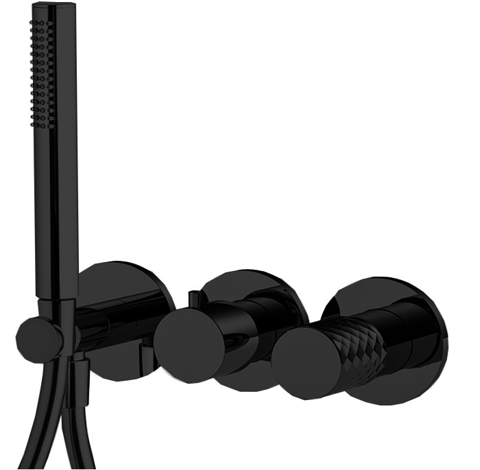 Смеситель для душа встраиваемый Fima Carlo Frattini Spillo Tech F3049TWX8XNS (черный матовый)