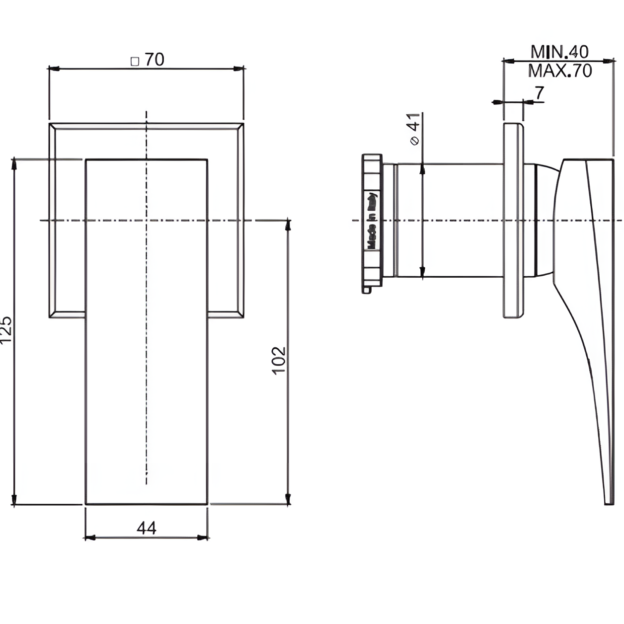 Смеситель для душа встраиваемый Fima Carlo Frattini Zeta F3963N1CR (хром)