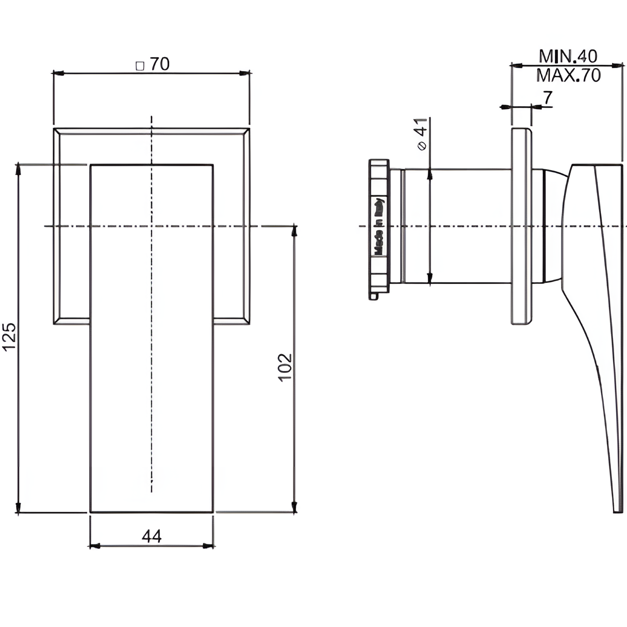 Смеситель для душа встраиваемый Fima Carlo Frattini Zeta F3963N1OR (золотой)