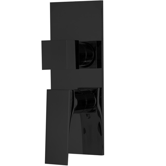 Смеситель для душа встраиваемый Fima Carlo Frattini Zeta F3969X6NS (черный матовый)