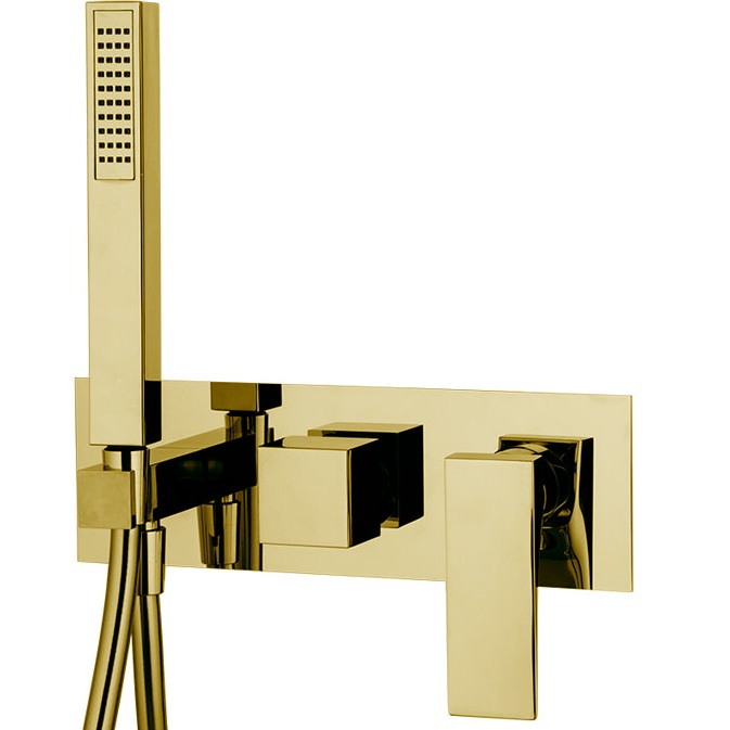 Смеситель для душа встраиваемый Fima Carlo Frattini Zeta F3989WX2OR (золотой)